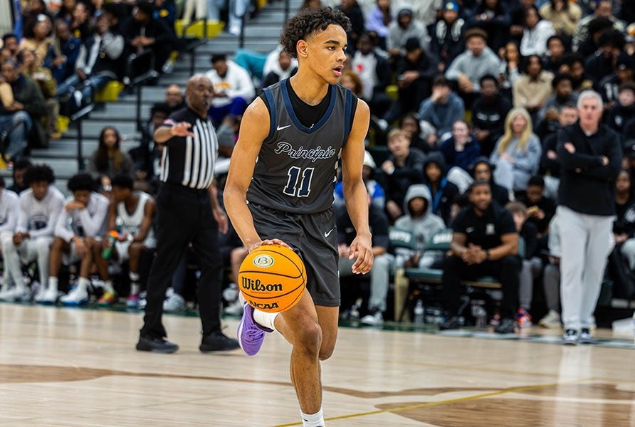 Quentin Coleman competing for Principia before his move to Illinois